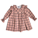 Abito Svasato Manica Lunga In Caldo Cotone Bambina DEL SUR 5193