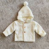 Doppelter Mantel mit Kapuze aus hypoallergenem Acrylstoff für Neugeborene BABY FASHION 5502