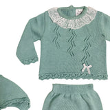 Tutina Spezzata Con Cuffia In Filo Di Cotone Neonata BABY FASHION 620.15