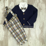 Completo Elegante 4 Pezzi Con Cardigan Neonato BUFI M0274A