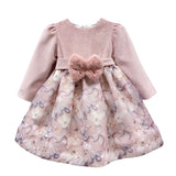 Langarmkleid mit Samtmieder für Babys TETO E TATTA VE5427