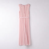 Tuta Elegante Smanicata Plissettata In Chiffon Bambina SARABANDA B497