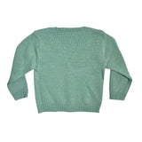 Cardigan In Filo Di Cotone Con Treccia Neonato PONTO POR PONTO 765