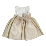 Abito Smanicato In Cotone E Tulle Bambina YOEDU 0507