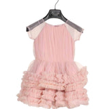 Abito Mezza Manica In Tulle Plissettato Bambina PETIT POSH 001VE