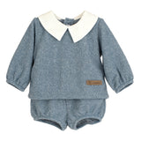 Completo Con Culotte In Caldo Cotone Neonato CALAMARO 11208