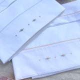 Lenzuolino Per Carrozzina In Cotone Con Ricamo Neonato/a TETO E TATTA LN7370