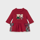 Abito Manica Lunga In Caldo Cotone Neonata MAYORAL 2863