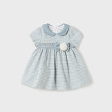 Abito Mezza Manica Punto Smoke In Caldo Cotone Neonata MAYORAL 2864