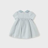 Abito Mezza Manica Punto Smoke In Caldo Cotone Neonata MAYORAL 2864