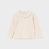 Maglietta A Costine Con Collo Volant Neonata MAYORAL 2051