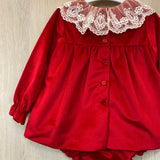 Kleid für Mädchen mit Samt-Culotte 307