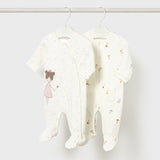 Set Di 2 Tutine Intere In Caldo Cotone Neonata MAYORAL 2703