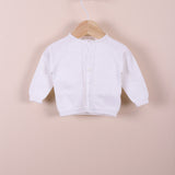 Cardigan In Filo Bianco Bambino WEDOBLE V2409308D