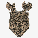 Pagliaccetto Smanicato Fantasia Leopardata Neonata PHY CLOTHING 25224