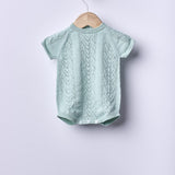 Pagliaccetto Corto Lavorato A Maglia In Cotone Biologico Neonato/a WEDOBLE 02305B