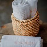 Quadrato di Garza con Ricamo "Boundless Love" Neonato/a Wedoble 13968I