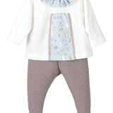 Tutina Spezzata In Caldo Cotone Neonata CALAMARO 17851