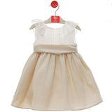 Abito Elegante Svasato In Misto Lino Bambina DEL SUR 0562