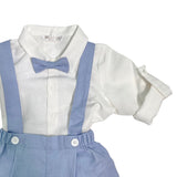 Completo Con Salopette In Lino Neonato TETO E TATTA CB6260