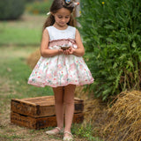 Abito Elegante Smanicato Stampato Bambina MIMOSA ENCANTAMIENTO