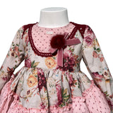 Elegantes, ausgestelltes Langarmkleid für Baby-Mädchen LA AMAPOLA 0020