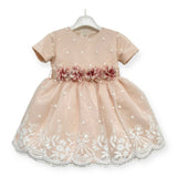 Abito Elegante Mezza Manica In Tulle Neonata BUFI B0436