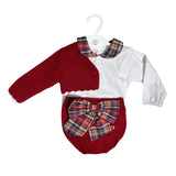3-teiliges Set aus warmer Baumwolle mit Culottes für Babymädchen BABY FASHION 5313