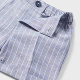 Bermuda A Righe In Misto Lino Neonato MAYORAL 1213