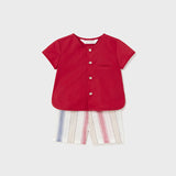 Completo Con Camicia E Bermuda A Righe Neonato MAYORAL 1219R