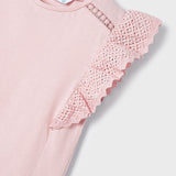 T-Shirt Ricamata In Cotone Bambina MAYORAL 3082