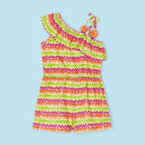 Tutina Asimmetrica Stampata Zigzag Bambina MAYORAL 3864