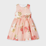 Abito Smanicato In Misto Lino Stampato Bambina MAYORAL 3911