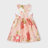 Abito Smanicato In Misto Lino Stampato Bambina MAYORAL 3911