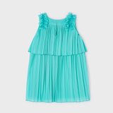 Abito Smanicato Plissettato Bambina MAYORAL 3920