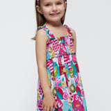 Abito A Bretelle Stampato Con Fascia Bambina MAYORAL 3947