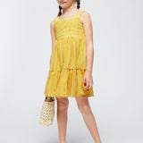 Abito Smanicato Traforato Bambina MAYORAL 3950