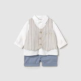 Completo Con Bermuda E Camicia Con Finto Gilet Neonato MAYORAL 1212