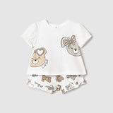 Completo Corto Con Bermuda In Cotone Neonata MAYORAL 1256