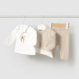 Completo Tre Pezzi In Cotone Neonata MAYORAL 1589