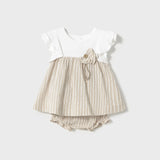 Abito Corto Con Copripannolino In Cotone Neonata MAYORAL 1845