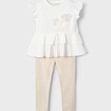 Completo Con Leggings In Cotone Bambina MAYORAL 3704