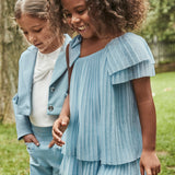 Abito Asimmetrico Plissettato Bambina MAYORAL 3912