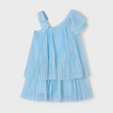 Abito Asimmetrico Plissettato Bambina MAYORAL 3912