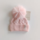 Cappello In Misto Lana Con Pom Pon Ecologico Neonata BABBY 25224