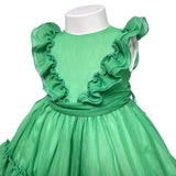 Abito Elegante Smanicato In Organza Neonata BUFI B0279A