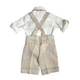 Completo Elegante In Misto Lino Neonato BUFI M0168A