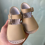 Minorchine-Modell Sandalen aus Leder für Neugeborene INDEX 1449