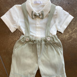 Completo In Misto Lino Neonato TETO E TATTA CB7490