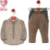 Completo Pantalone Lungo E Camicia Neonato DEL SUR 2875